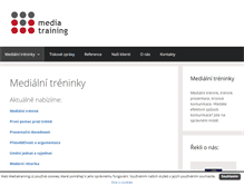 Tablet Screenshot of mediatraining.cz